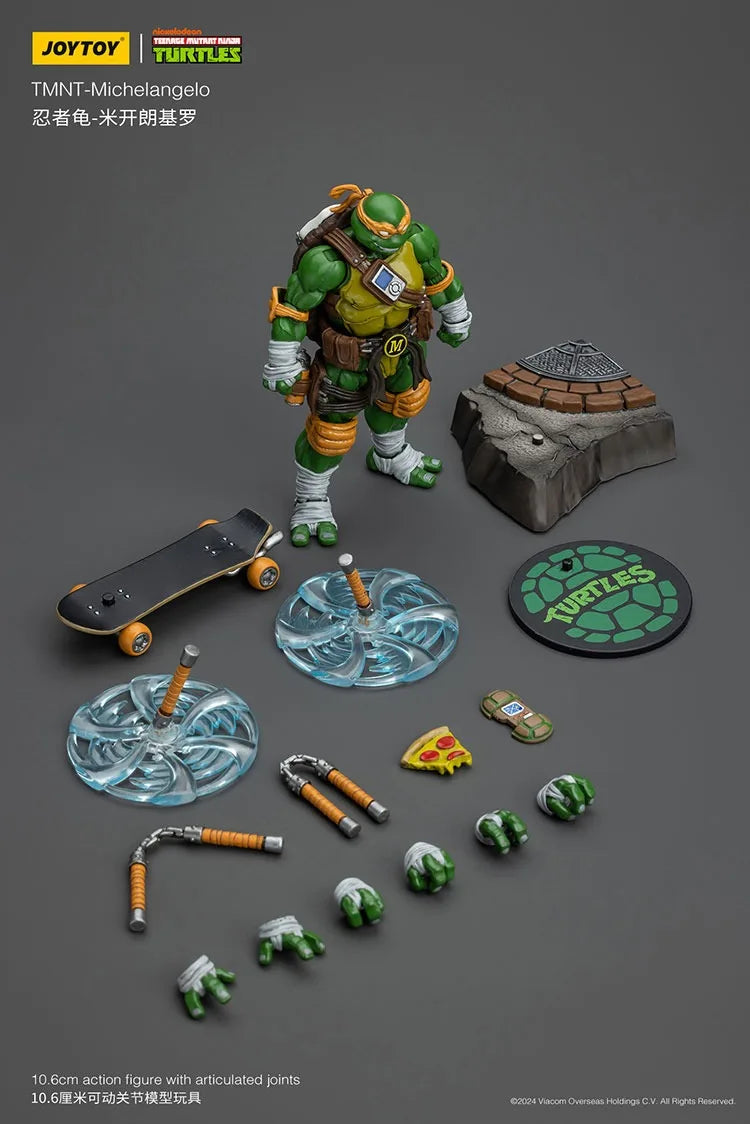 Action Figure Tartarugas Ninja Michelangelo | JOY TOY (18cm)