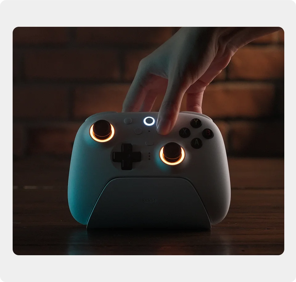 8BitDo Ultimate 2 Wireless Controle Gamer para PC & Android com TMR Motion Control, 8Speed