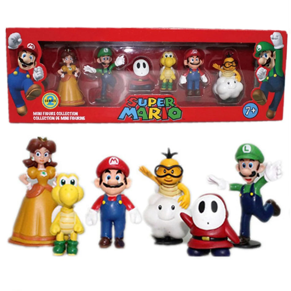 Kit Action Figures Super Mario 6PCS (4-7cm)