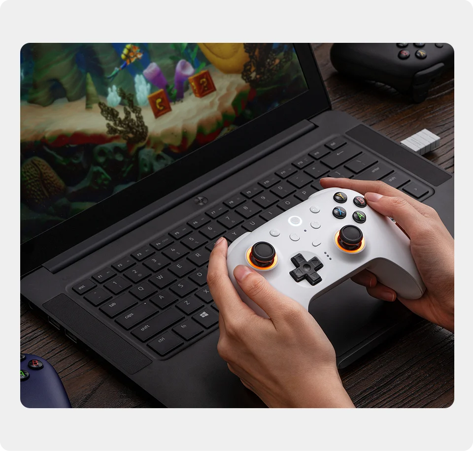8BitDo Ultimate 2 Wireless Controle Gamer para PC & Android com TMR Motion Control, 8Speed
