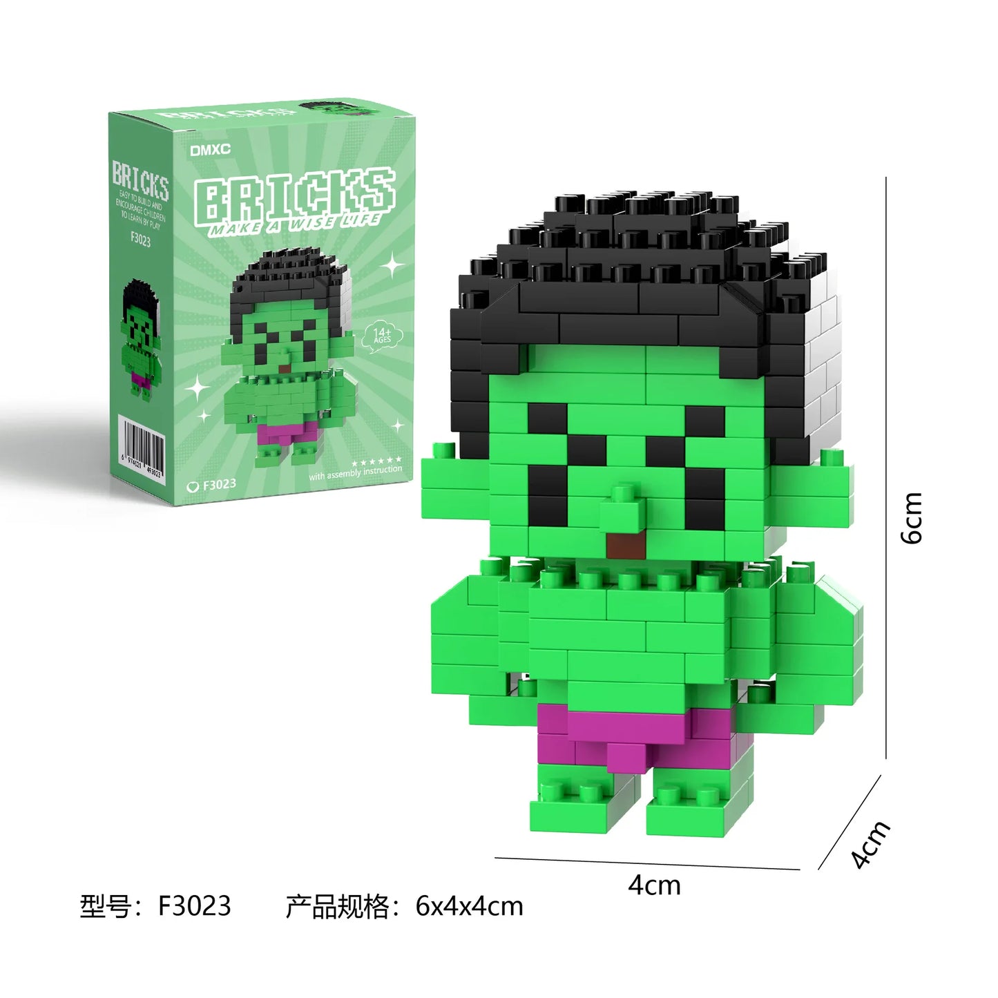Quebra-Cabeça de Blocos Avengers, Spider-Man, Batman, Deadpool | BRICKS (140 a 230 peças)