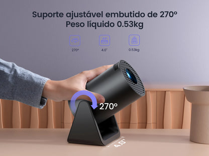 Wimius Projector FullHD 1080P 300 ANSI Android 11 Wifi Bluetooth Projetor Portátil