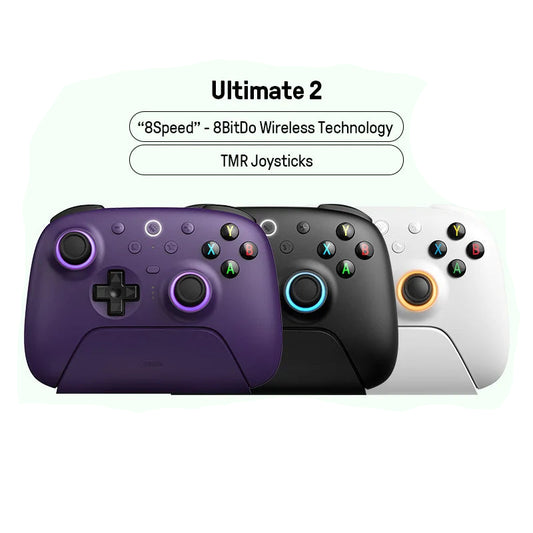 8BitDo Ultimate 2 Wireless Controle Gamer para PC & Android com TMR Motion Control, 8Speed