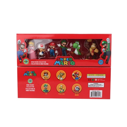 Kit Action Figures Super Mario 6PCS (4-7cm)