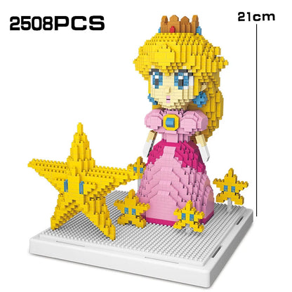 Quebra-Cabeça Blocos Princesa Peach Mario World | HEROCROSS (2508pcs)