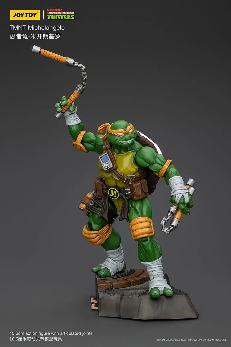 Action Figure Tartarugas Ninja Michelangelo | JOY TOY (18cm)
