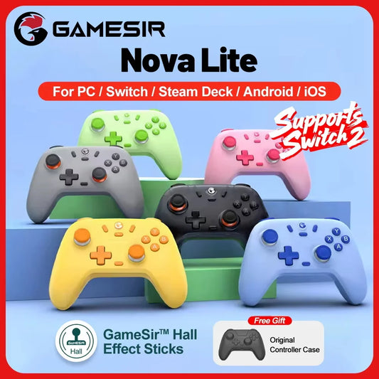 Controle GameSir Nova Lite PC Nintendo Switch Switch 2 Steam Android iOS Phone