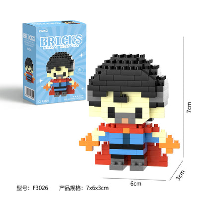 Quebra-Cabeça de Blocos Avengers, Spider-Man, Batman, Deadpool | BRICKS (140 a 230 peças)