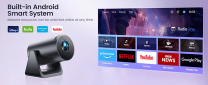 Wimius Projector FullHD 1080P 300 ANSI Android 11 Wifi Bluetooth Projetor Portátil