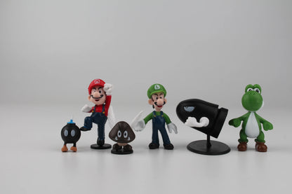 Kit Action Figures Super Mario 6PCS (4-7cm)
