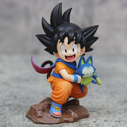 Action Figure Dragon Ball Pequeno Goku Modelo de PVC 10cm