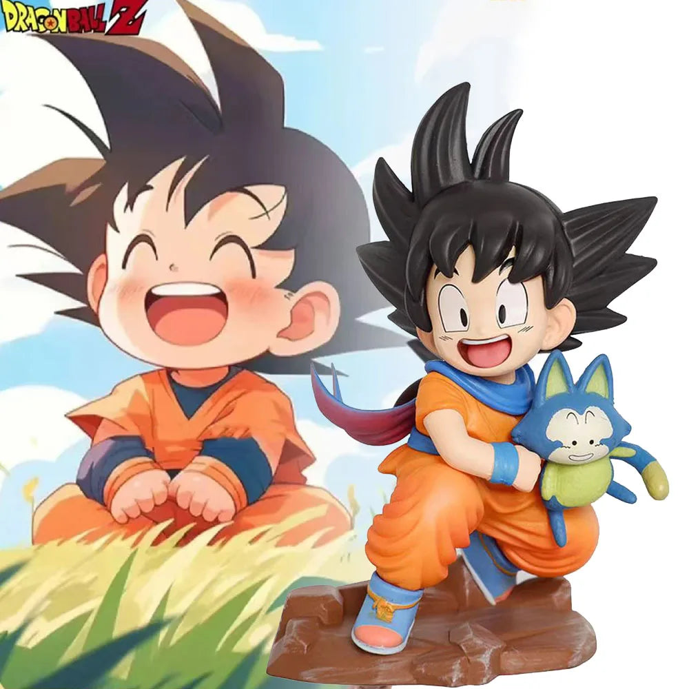 Action Figure Dragon Ball Pequeno Goku Modelo de PVC 10cm