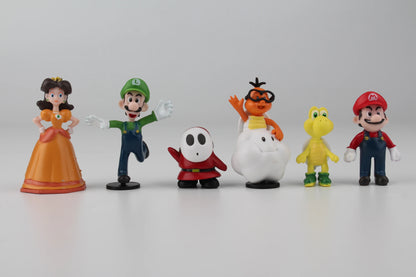 Kit Action Figures Super Mario 6PCS (4-7cm)